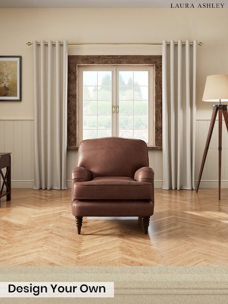 Bronington Leather/Hazel Brown - Lynden Leather By Laura Ashley
