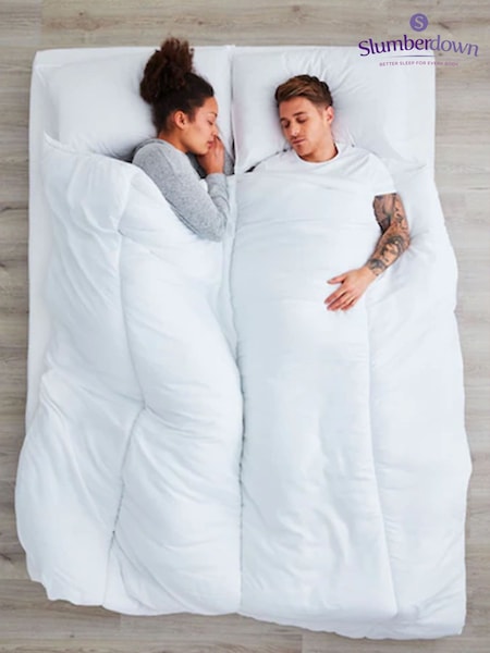 Slumberdown Made For You Two 4.5/10.5 Dual Tog White Duvets (C36710) | £26 - £32