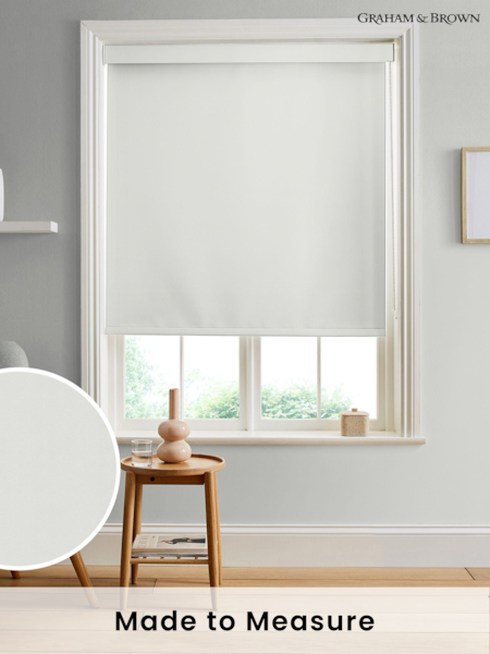 Graham & Brown White Glass Made to Measure Roller Blind (C36843) | £58