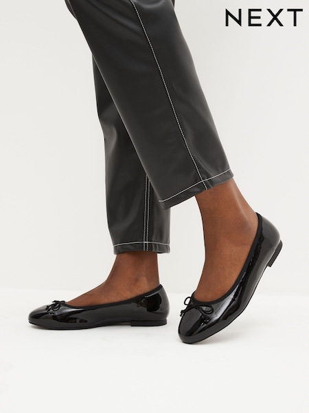 Black Extra Wide Fit Forever Comfort® Ballerinas Shoes (C36949) | £22