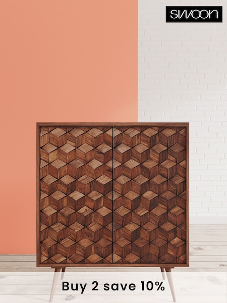 Swoon Dark Brown Terning Cabinet (C37097) | £589