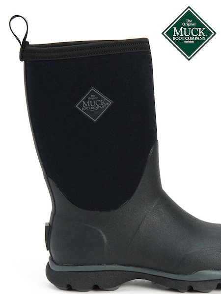 Muck Boots Arctic Excursion Short Black Wellies (C37151) | £120