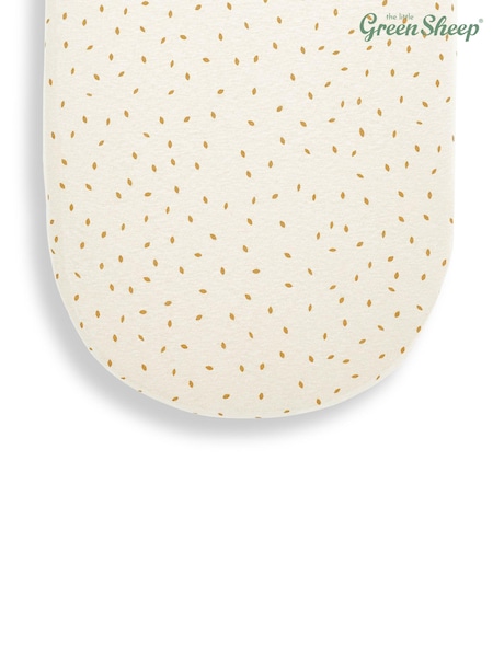 The Little Green Sheep Cream Rice Print Fitted Sheet (C37339) | £15