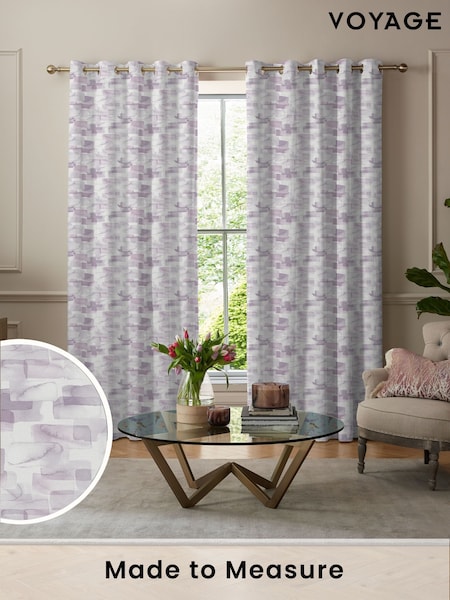 Voyage Berry Purple Salinas Made to Measure Curtains (C37723) | £109