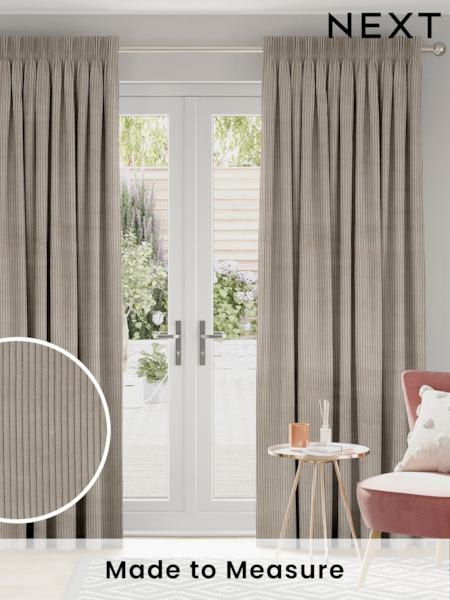 Stone Natural Jangga Made To Measure Curtains (C38520) | £100