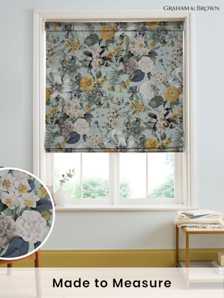 Graham & Brown Cream Morning Glasshouse Flora Made to Measure Roman 100% Cotton Blind (C38915) | £99