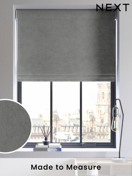 Slate Grey Abbott Made To Measure Roman Blinds (C38922) | £89