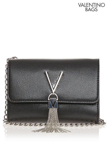 Valentino Bags Black Cross-Body Divina Tassel Bag (C39243) | £75