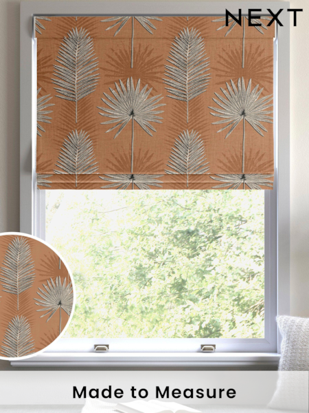 Terracotta Orange Sellus Made To Measure Roman 100% Cotton Blinds (C39282) | £52