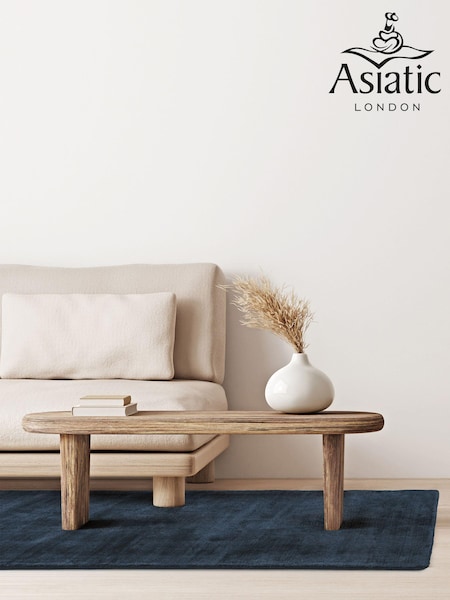 Asiatic Rugs Blue Navy Blade Hand Woven Runner (C39469) | £185