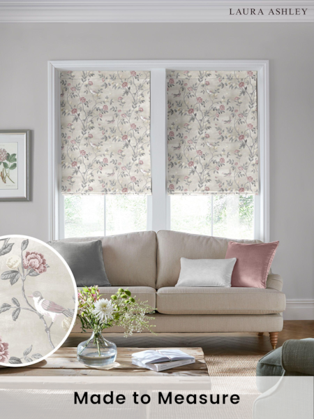 Laura Ashley Natural Eglantine Made To Measure Roman Blinds (C39780) | £84