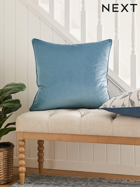 Pale Blue 59 x 59cm Matte Velvet Cushion (C39801) | £16