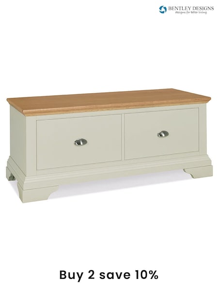 Bentley Designs Grey/Oak Hampstead Two Tone Grey/Oak Blanket Box (C40036) | £400
