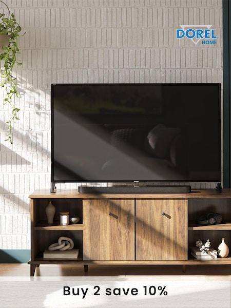 Dorel Home Walnut Brown Europe Farnsworth TV Stand 55in (C40159) | £180