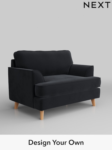 Plush Velvet Easy Clean/Charcoal Grey Peyton (C40355) | £725