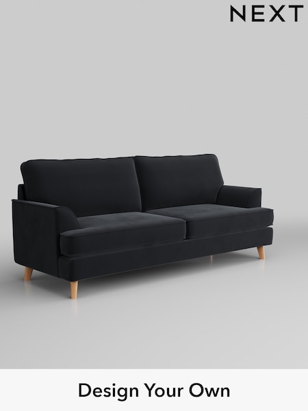 Plush Velvet Easy Clean/Charcoal Grey Peyton (C40355) | £1,175