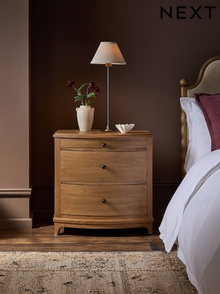 Madeline Solid Mango Wood Bedside Table