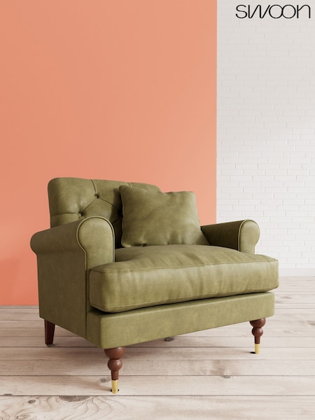 Smart Leather/Green Sidbury By Swoon (C41798) | £1,229