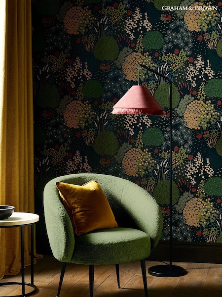 Graham & Brown Green Fable 10M Wallpaper (C42027) | £85