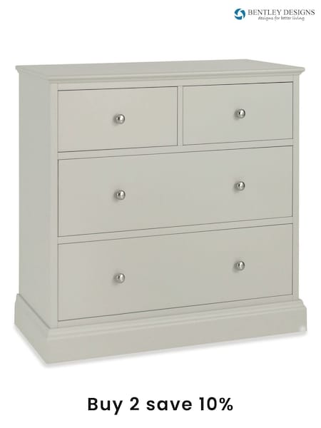 Bentley Designs Cotton Grey Ashby 2+2 Drawer Chest (C42209) | £560