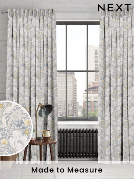 Silver Grey Didsbury Made To Measure 100% Cotton Curtains (C42435) | £91