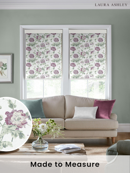 Laura Ashley Grape Purple Hepworth Made To Measure Roller Blind (C42454) | £58