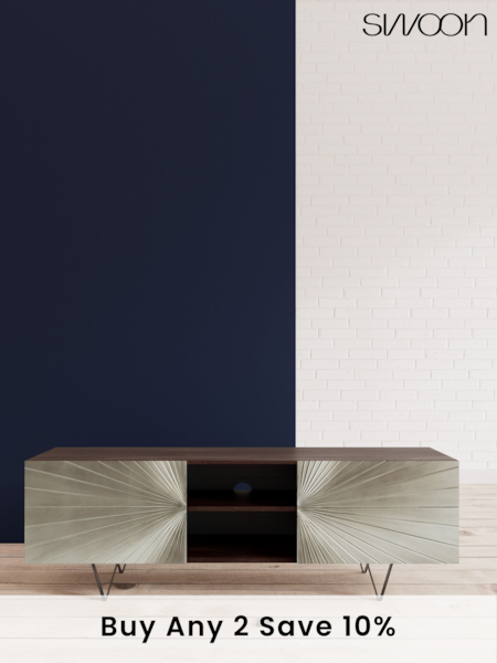 Swoon Silver Ziggy TV Unit (C42566) | £659