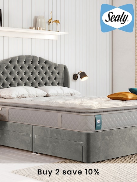 Sealy Silver Fox Enhance Ashton Mattress and Storage Divan Base Set (C42714) | £935 - £1,615