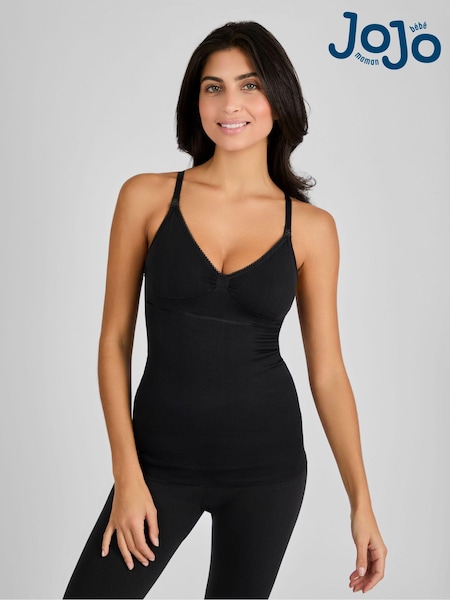 JoJo Maman Bébé Black Seamless Postnatal Support Nursing Vest (C42866) | £24