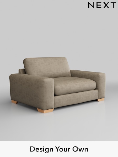 Monza Faux Leather Easy Clean/Mink Brown Houghton Deep Relaxed Sit (C43066) | £1,225