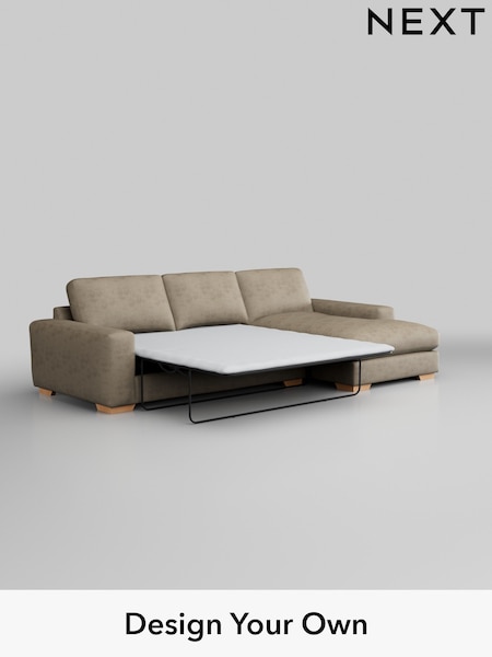 Monza Faux Leather Easy Clean/Mink Brown Houghton Deep Relaxed Sit (C43066) | £2,825