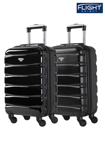Flight Knight EasyJet Overhead 55x35x20cm Hard Shell Cabin Carry On Case Suitcase Set Of 2 (C43411) | £90