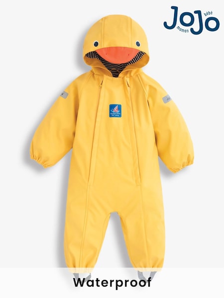 JoJo Maman Bébé Yellow Duck Lined Waterproof Puddle Suit (C43515) | £46.50 - £50.50