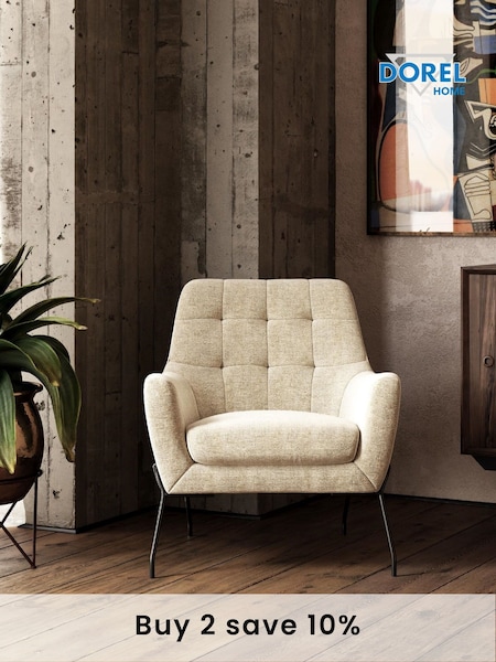 Dorel Home Cream Europe Brayden Accent Upholstered Chair (C44131) | £345