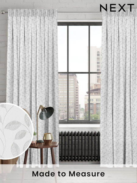Silver Mallix Made To Measure Curtains (C44609) | £100