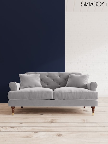 Easy Velvet/Silver Grey Sidbury By Swoon (C44765) | £1,709