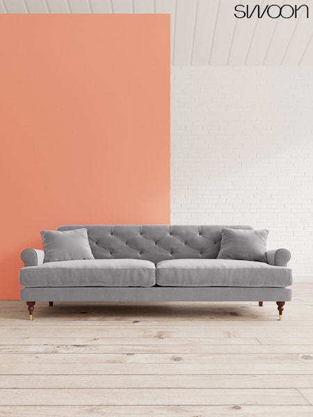 Easy Velvet/Silver Grey Sidbury By Swoon (C44765) | £2,099