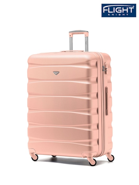 Flight Knight Large Hardcase Lightweight Check In Suitcase With 4 Wheels (C44814) | £80