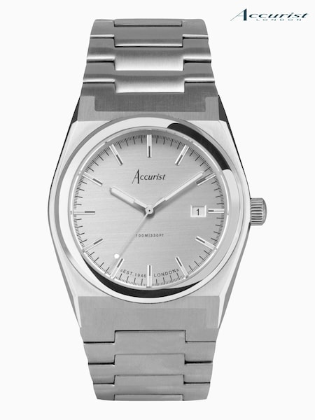Accurist Mens Silver Tone Origin Stainless Steel Bracelet Analogue Watch (C45048) | £119