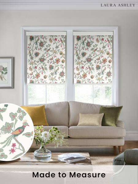 Laura Ashley Peony Green Emperor Made To Measure Roller Blind (C45972) | £58