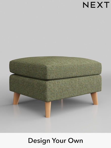 Chunky Boucle Easy Clean/Mid Green Wilson Buttoned Back (C45980) | £350