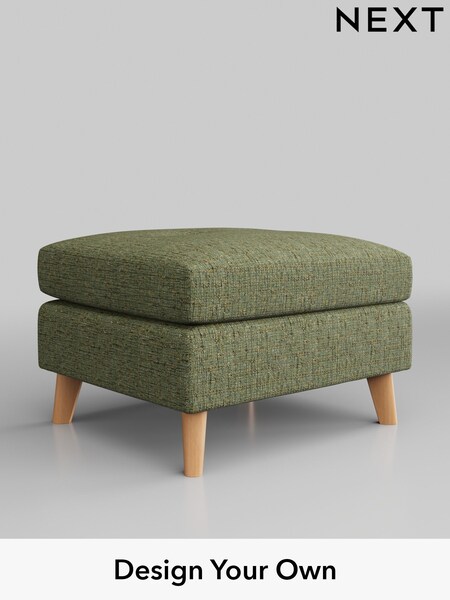 Chunky Boucle Easy Clean/Mid Green Wilson Buttoned Back (C45980) | £350