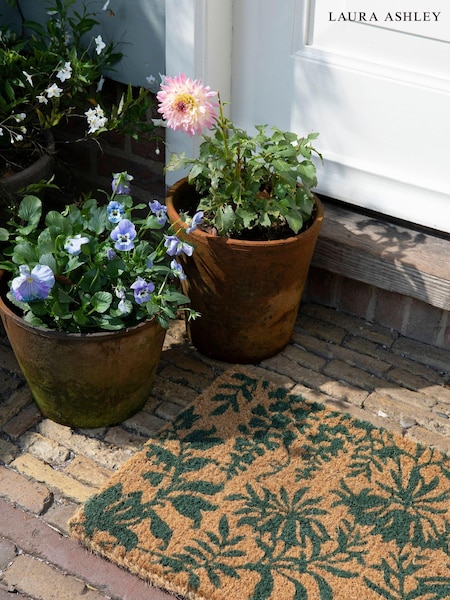 Laura Ashley Green Parterre Doormat (C45993) | £30