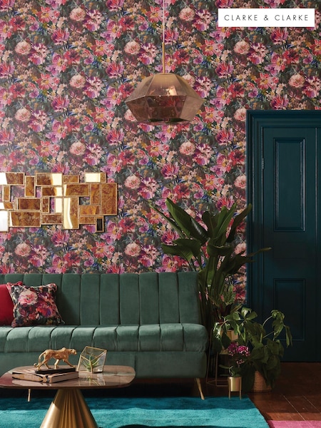 Clarke & Clarke Orange Tahiti 10.05M Wallpaper (C46041) | £56