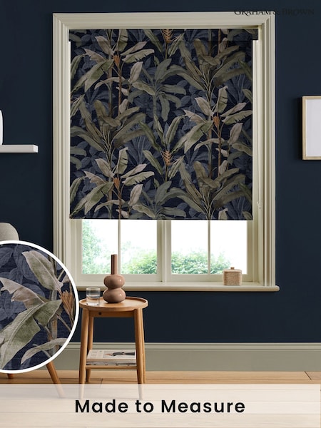 Graham & Brown Black Borneo Made to Measure Roller Blind (C46115) | £58