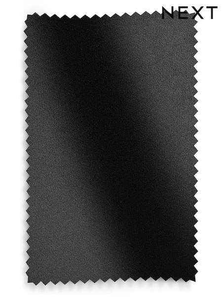 Black Soft Velvet Upholstery Swatch (C46649) | £0