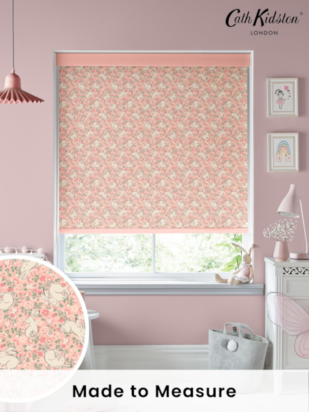Cath Kidston Blush Kids Jumping Bunnies Made To Measure Roller Blinds (C47261) | £58