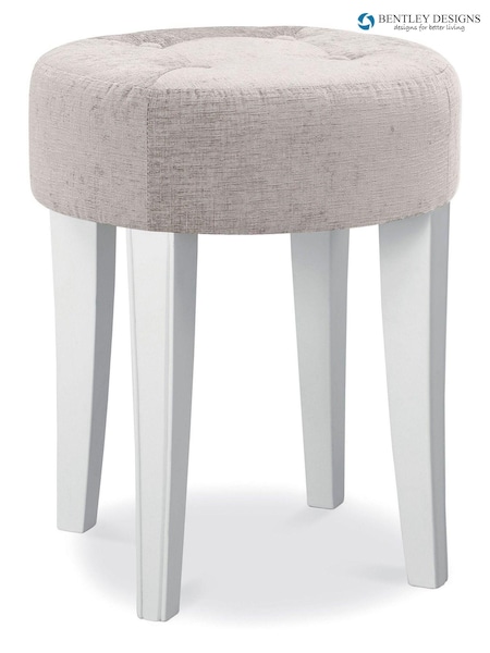 Bentley Designs White Chantilly Stool (C48313) | £130