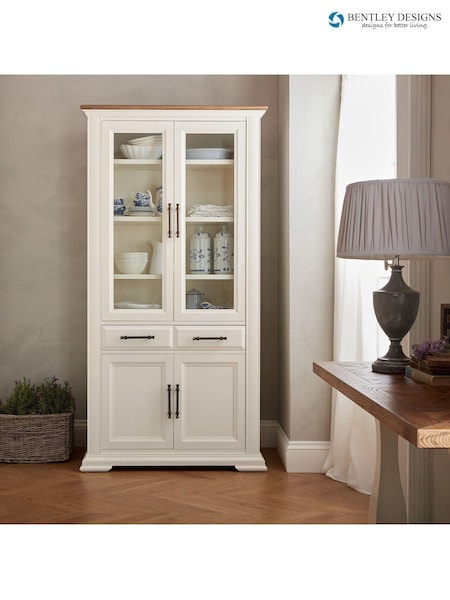 Bentley Designs Cream Belgrave Two Tone Display Cabinet (C48357) | £1,200