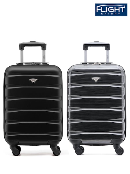 Flight Knight EasyJet Overhead 55x35x20cm Hard Shell Cabin Carry On Case Suitcase Set Of 2 (C48758) | £90